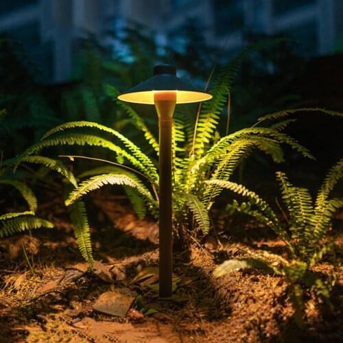 Thrisdar Mushroom Outdoor Garden Lawn Pillar Light Aluminum Pathway Villa Lawn Bollard Light Courtyard Pathway Lawn Light