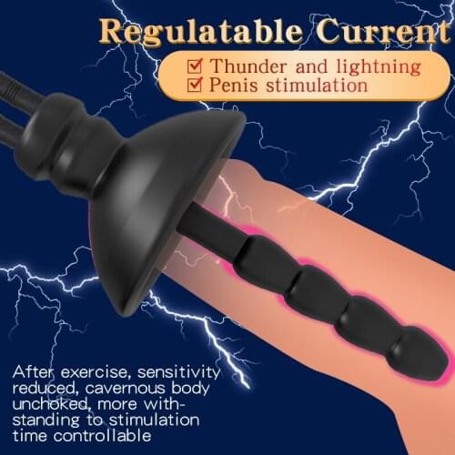 2021 Silicone Penis Plug Chastity Electric Shock Urethral Catheter Penis Insertion Urethra Sound Dilator Sex Toys For Men Gay