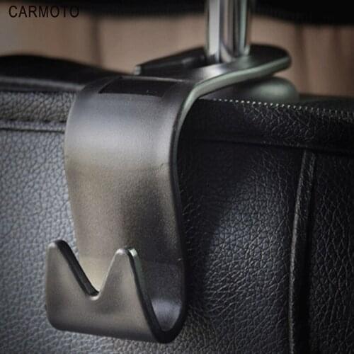 Clips Car Seat Hook Auto Headrest Hanger Bag Holder for Car Bag Purse Cloth Grocery Storage Auto Fastener Accessries