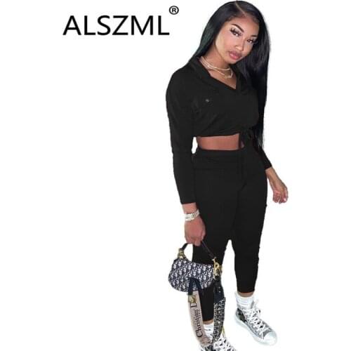 Casual Solid Color Women Set Full Sleeve 2 Pieces Clothes Suit Ladies Sporty Matching Suit Two Pieces