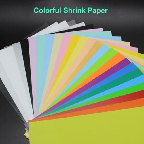 20 colors mixed heat shrink paper plastic shrink sheets