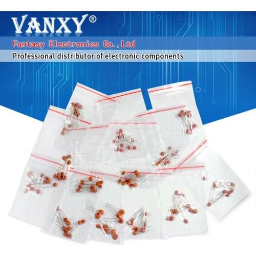 30 valuesX10pcs=300pcs Ceramic capacitor 2PF-0.1UF component diy samples kit new and original