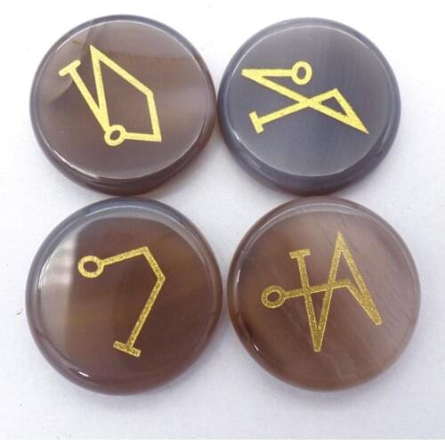 4Pcs/set 25x6mm Wholesale Natural Gray Agate Seven Chakras Reiki Healing CAB DIY Jewelry Accessories S178