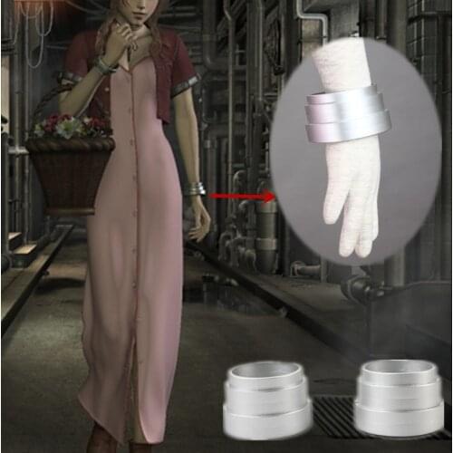 Athemis Anime Final Fantasy VII Aerith Cosplay prop silver Bracelet cosplay accessories