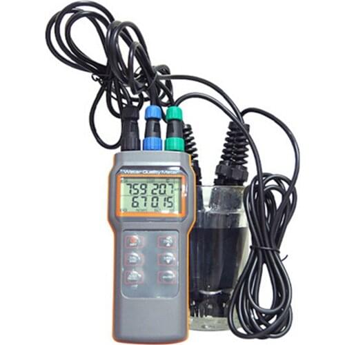 AZ8603 Digital Water Quality Meter Dissolved Oxygen Tester PH Meter PH Conductivit Salinity Temperature Meter with PH Meter