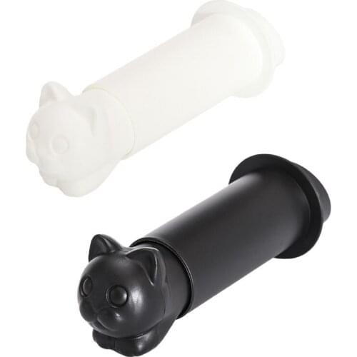 Cartoon Cat Toilet Paper Holder Kitchen Roll Towel Tissue Storage Rack Adhesive Wall Sticker Organizer Home Kitchen Bathroom