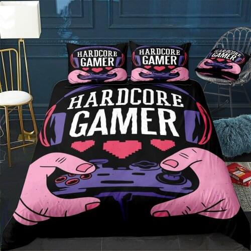 Old School Gamer 80s 90s Duvet Cover Twin/Queen/King Size Luxury Comforter Bedding Set With Pillowcase Home Bed Decora