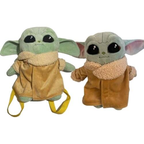 Baby Yoda 35CM Plush Backpack Star Wars The Mandalorian Anime Plushie Lovely Doll Toys Kawaii Tissue Boxes Birthday Present Yoda