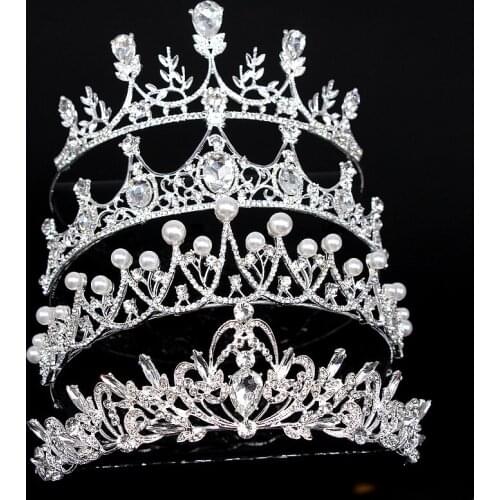 Elegant Rhinestones Bridal Hair Accessories Simple Diadem Wedding Hair Jewelry Bride Gifts Hair Tiaras