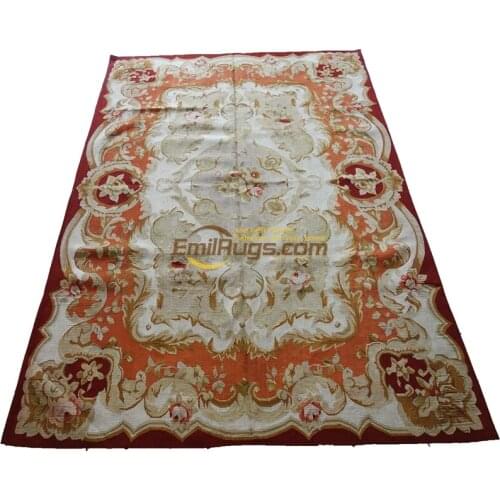 Hereke silk carpet Hand Knitted Vintage For Living Room Square Natural