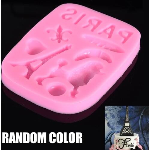 Mayitr 3D Tower Paris Silicone Mold Fondant Chocolate Cake Mould Baking Pastry tools for Cake Decoration