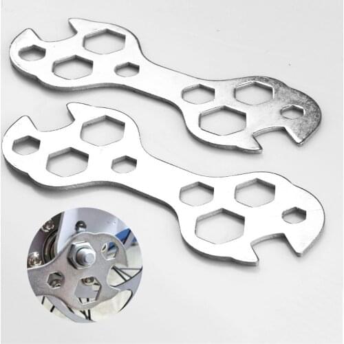 Cycling Portable Multitool Wrench 8-17mm Hex Multihole Screw Wrench Spanner Bicycle Repair Hand Tools Cycle Bike Repair Tool