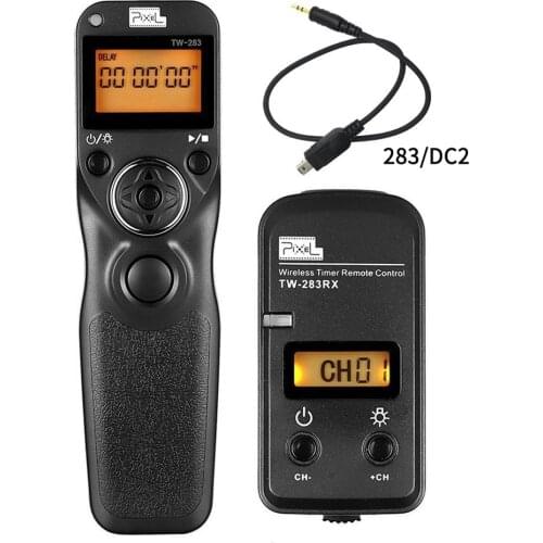 PIXEL TW-283 DC2 Wireless Timer Shutter Remote Control For Nikon Df D7300 D7200 D7100 D5500 D5300 D5200 D5100 D5600 D750 D610