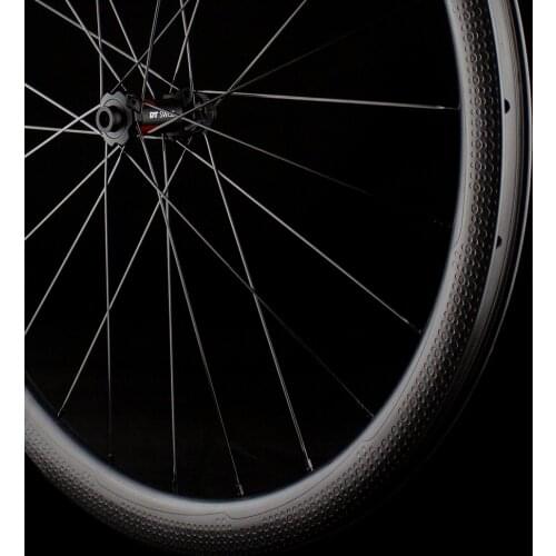 28-45C Tires Endurable Gravel/Stone Bike Dimpled Hookless Wheelset Disc Brake Road Bicycle Tubeless Ready Beadless Wheels