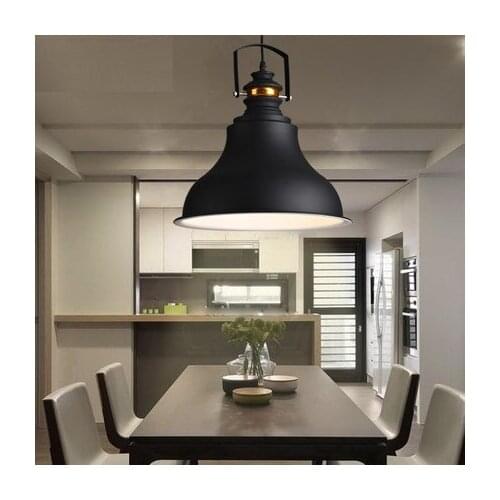 Simple Loft Style Wrought Iron pot Droplight Modern LED Pendant Light Fixtures Living Dining Room Hanging Lamp Indoor Lighting