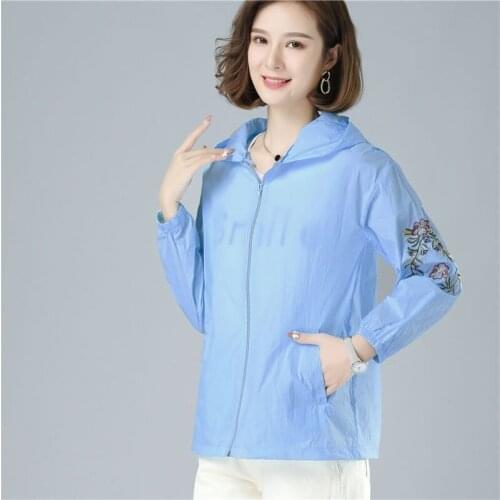 Spring Summer Hooded Sun Protection Clothing L-6XL Sunscreen Jacket Running Long Sleeve Breathable Air Conditioner Shirt X325