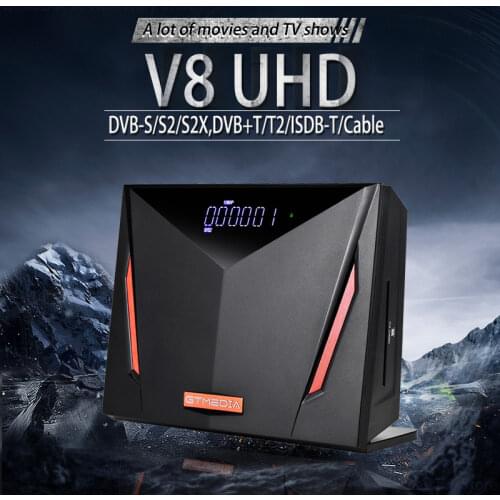 Satellite TV Receiver GTMEDIA V8 Combo Smart TV Box UHD DVB-S2X/T2/C H.265 4K Ultra HD CA Card T2-MI Sat Receiver Media Play