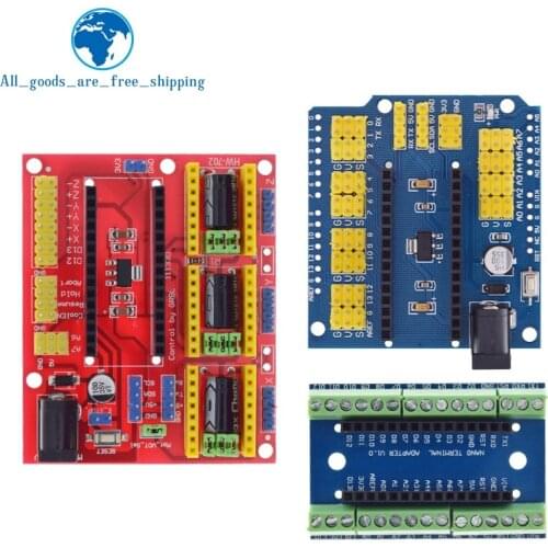 NANO V3.0 Controller Terminal Adapter Expansion Board NANO IO Shield Simple Extension Plate For Arduino AVR ATMEGA328P Nano 3.0