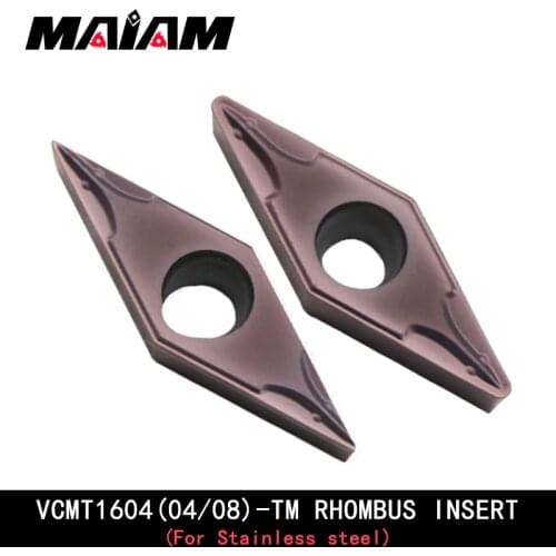 VCMT Turning tool Rhombus insert VCMT160404 VCMT160408 TM and SVQCR SVQCR16 S16Q S25R turning tool rod for Stainelss steel