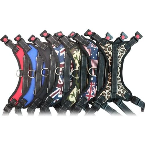 Pet Dog Harness Vest Explosion- Proof Small Medium Large Dog Harness Breathable Mesh Belt Adjustable Dog Chest Vests