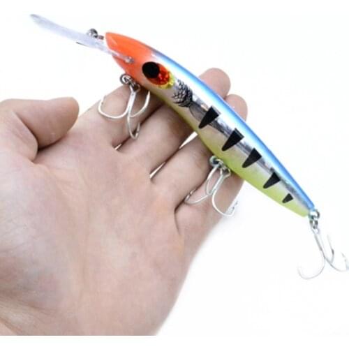 1pcs/lot Big Minnow Fishing Lures 16cm 25g Deep Diving 8M+ Hard Crankabits Wobblers Quality Hooks Fishing Tackle