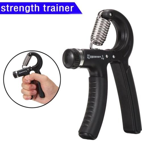 1PC Power Hand Grip Trainer Strengthener Forearm Exerciser Spring Gripper 5-60kg Adjustable Strengthening Wrist Hand Power Tool