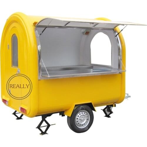 160cm width hot sale street mobile food trailer customized size and color mobile food cart for sale