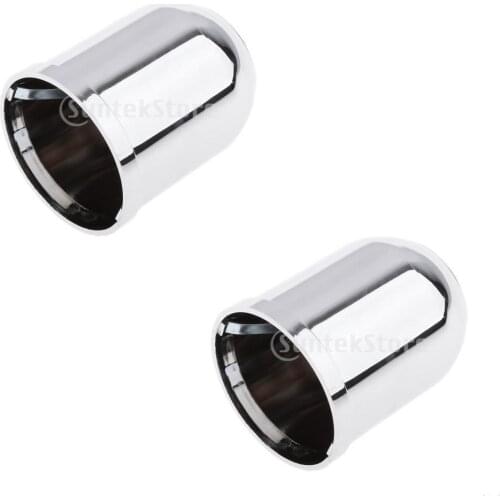 2x Car Trailer Camper Tow Bar Ball Protective Cover 50mm Cap Chrome
