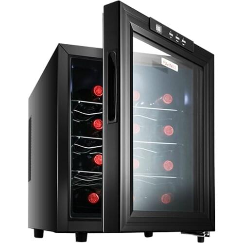 4 Layers Red Wine Refrigerator Adjustable Thermostat Temperature Humidity Small Household Wine Cooler Refrigerator Cigar Cabinet