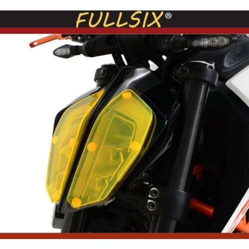 KTM 390 DUKE Motorcycle Acrylic Headlight protection sheet Screen Cover For KTM 390 DUKE 2016-2018