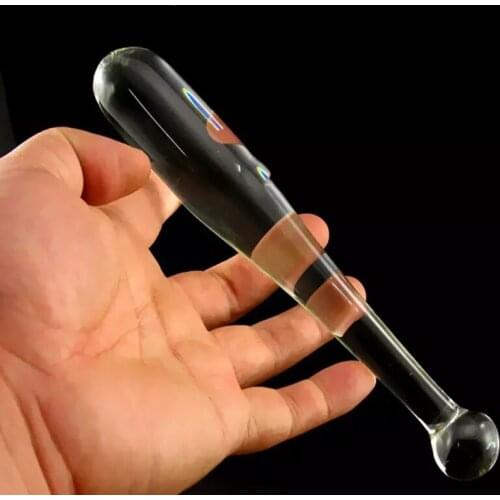 Baseball Bat Butt Plug Intimate Goods Prostate Massager Crystal Masturbation Stick Glass Dildo G-spot Stimulator Anal Dilator 18