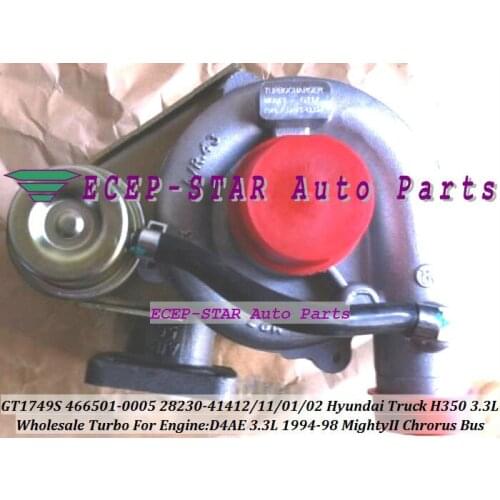 Free Ship 466501-0003 466501-0002 28230-41401 466501-0004 28230-41402 Turbo For HYUNDAI H350 Mighty 2 Chrorus Bus H600 D4AE 3.3L
