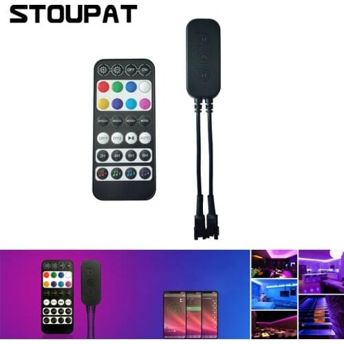 DC5-24V 28Keys RF Wireless Bluetooth-compatible Music Controller for 3528 5050 Flexible LED Pixel Strip Light APP Remote Control