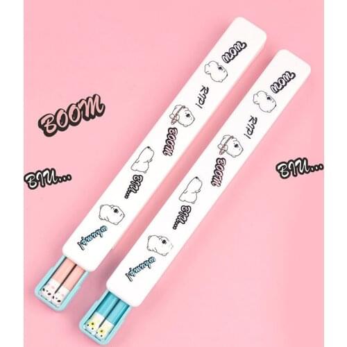 Child Silica Gel Portable Chopsticks Tableware Reusable Food Grade Stick High Temperature Resistant Student Kitchen Supplies