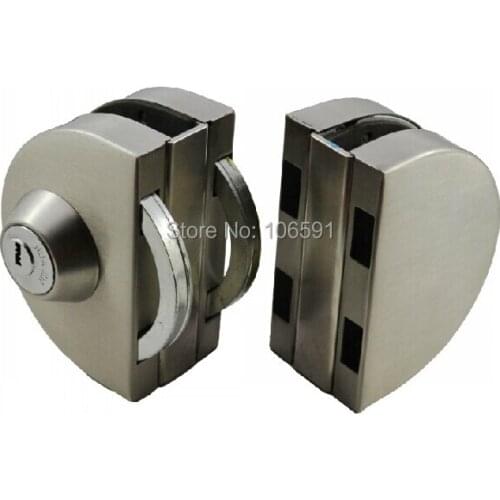 No Drilling Double Glass Anti-Theft Bilateral Storefront Lock