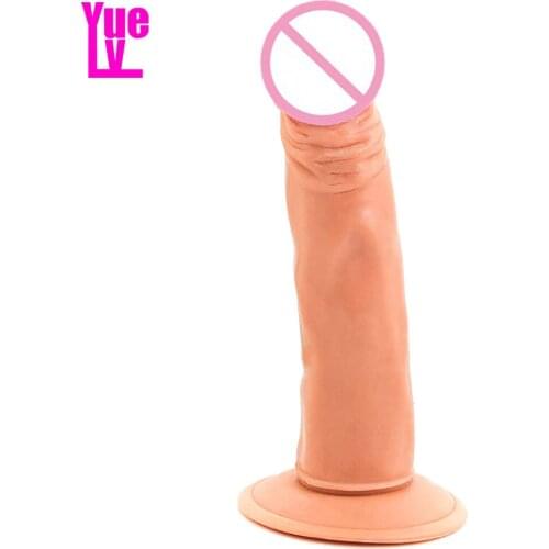 YUELV 8.26 Inch Strong Suction Cup Realistic Dildo Handsfree Artificial Penis Dick Female Masturbation Cock Sex Toys For Women