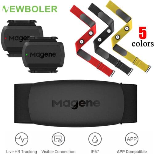 Cycling Magene Mover H64 S3+ ANT+USB C406 Dual-mode Speed Cadence Heart Rate Sensor Bike Computer Wahoo Garmin XOSS IGPSPORT