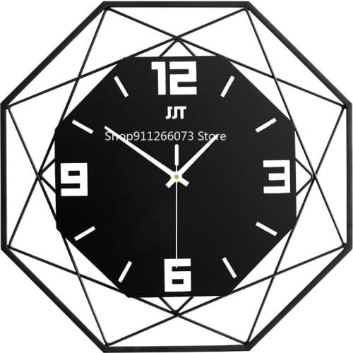 Fashion Hanging Clock Living Room Creative Clock Home Metallic Decoration Quartz Clock Hot Selling Clock