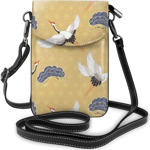 NOISYDESIGNS Women Crossbody Phone Bags Ladies PU Flap Purses and Handbags Mini Messenger Shoulder Bag Card Holder Clutch Purse