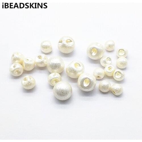 New arrival! Acrylic Wrinkle imitation pearl Ball shape beads for Headdress accessories Earrings parts,hand Made Jewelry DIY