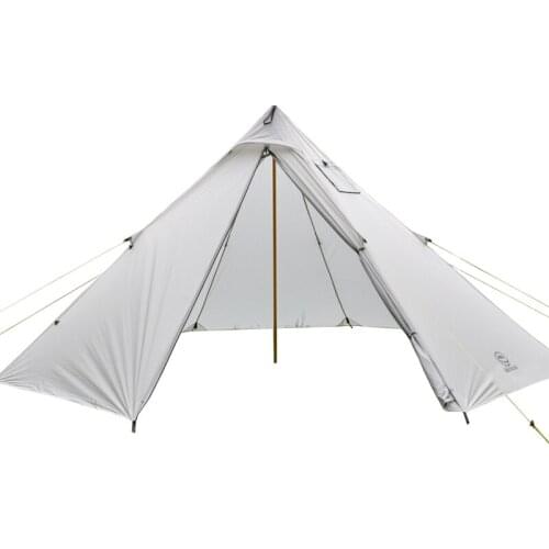 3-4 Person Ultralight Outdoor Camping Teepee 20D Tent Large Rodless Tent Backpacking Hiking Tents