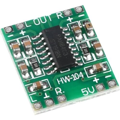 PAM8403 Mini Digital Amplifier Board 2*3W Audio Speaker Sound Amplifier Board Class D 2.5V To 5V2.5 to 5V USB power supply