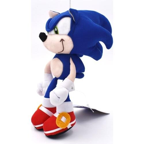 23-28CM Sonic Plush Toys Doll Blue Shadow Sonic Plush Soft Stuffed Toy Cotton Anime Plush Doll For Children Birthday Gifts