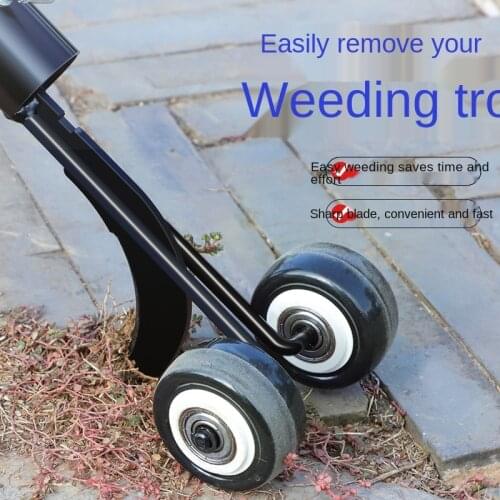 Agricultural implements horticulture outdoor garden sharp hand roller gap weeder brick gap adjustable weeding hook metal rake