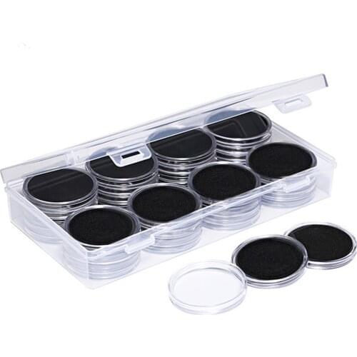 PcsLot Coin Storage Box Holder Case Box For Coin Collection Protector 1720252730mm Coins Capsules And Protect Gaskets Kind