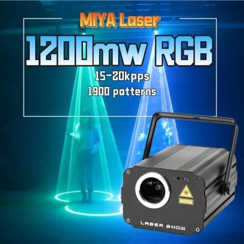 Factory F2800 1380mw Laser Light Show Rgb Colorful Dmx512 Scanner Projector Home Party Dj Disco Club Music Stage Equipment