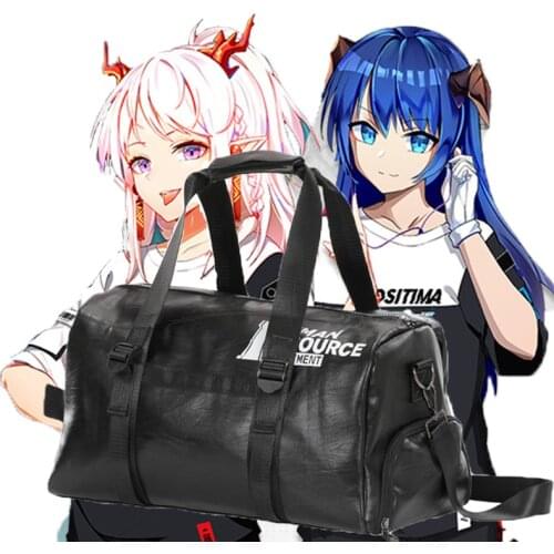 Game Arknights Human Resources Department Employee Files Black Leather Handbag Casual Messenger Bags Shoulder bag Handbag bag