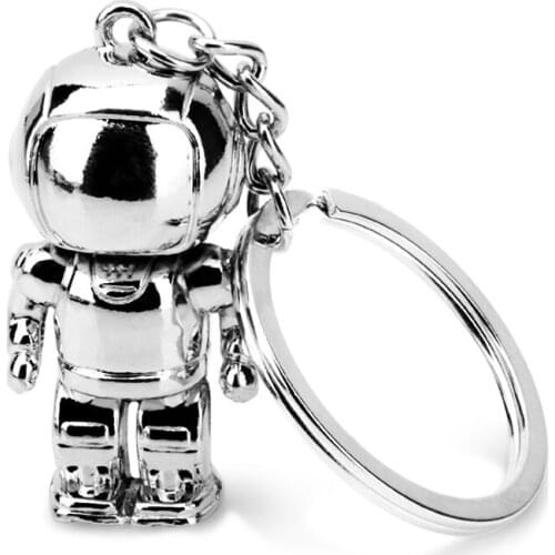 Creative Astronaut Robot Practical Metal Chain Gift Personality Keychain