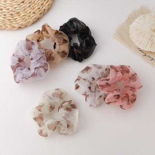 U-Magical Korean Fashion Little Bear Large Intestine Hair Rope for Women Summer Sweet Elasticity Multicolor Hair Accessories