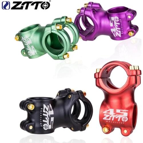 ZTTO Bicycle MTB Stem 45mm 7 Degree 31.8mm High-Strength Lightweight colorful stem For XC AM MTB Road Bike part
